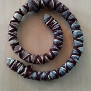 Dreadspirale - 30cm Beige Dunkelbraun